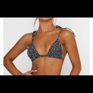 Whitefox boutique black speckle bikini top